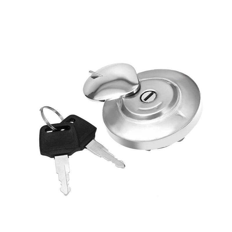 Shibeiparts Fuel Gas Tank Door Cover Cap Fuel Door Cover+Key Fit for Honda Shadow Rebel MAGNA VTX VT600 750 1100 1300 - Image 1